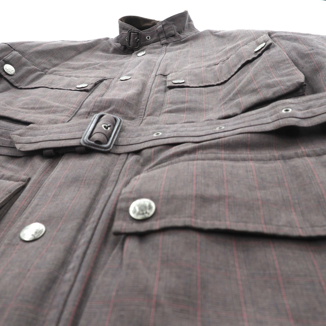 THE SCOTCH HOUSE Padded Safari Jacket, XL, with Belt, Removable Liner, Stand Collar, and 4 Pockets