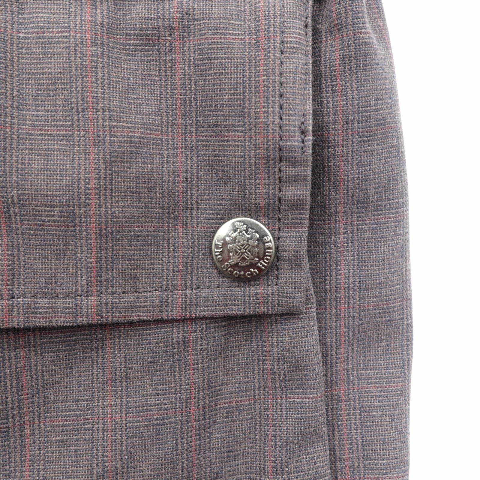 THE SCOTCH HOUSE 中綿 サファリジャケット XL ベルト付き ライナー着脱 スタンドカラー 4ポケット