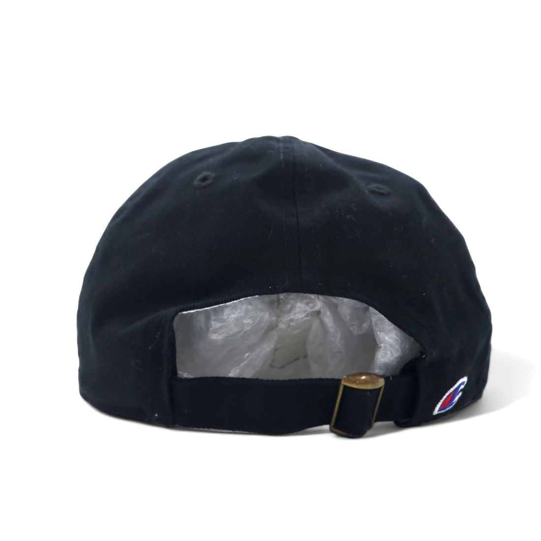 Champion スクリプトロゴ 6パネルキャップ OSFA アジャスタブル ブラック コットン