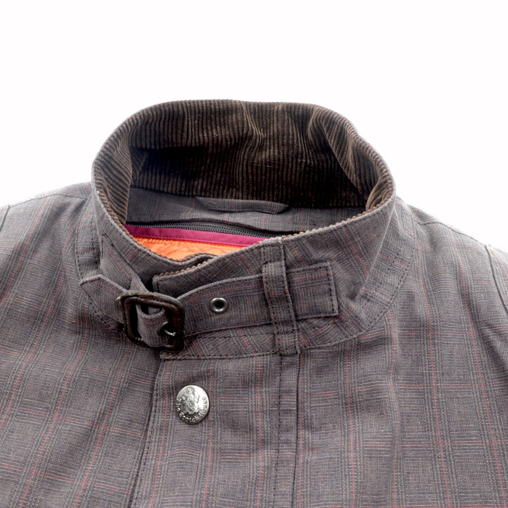 THE SCOTCH HOUSE 中綿 サファリジャケット XL ベルト付き ライナー着脱 スタンドカラー 4ポケット