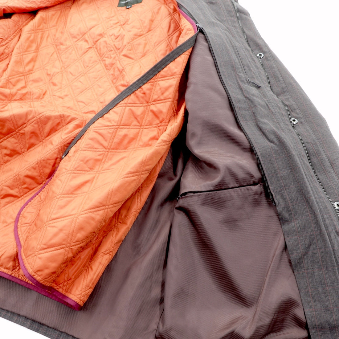 THE SCOTCH HOUSE Padded Safari Jacket, XL, with Belt, Removable Liner, Stand Collar, and 4 Pockets