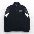 PUMA Track Jacket Jersey L Black Cotton Rebel Camo Full-Zip 587058-01
