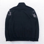 PUMA Track Jacket Jersey L Black Cotton Rebel Camo Full-Zip 587058-01