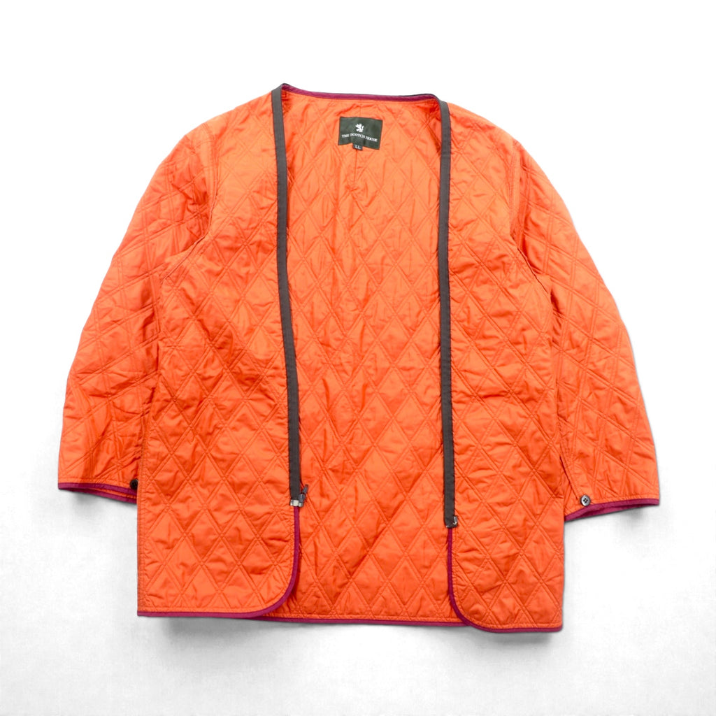 THE SCOTCH HOUSE 中綿 サファリジャケット XL ベルト付き ライナー着脱 スタンドカラー 4ポケット