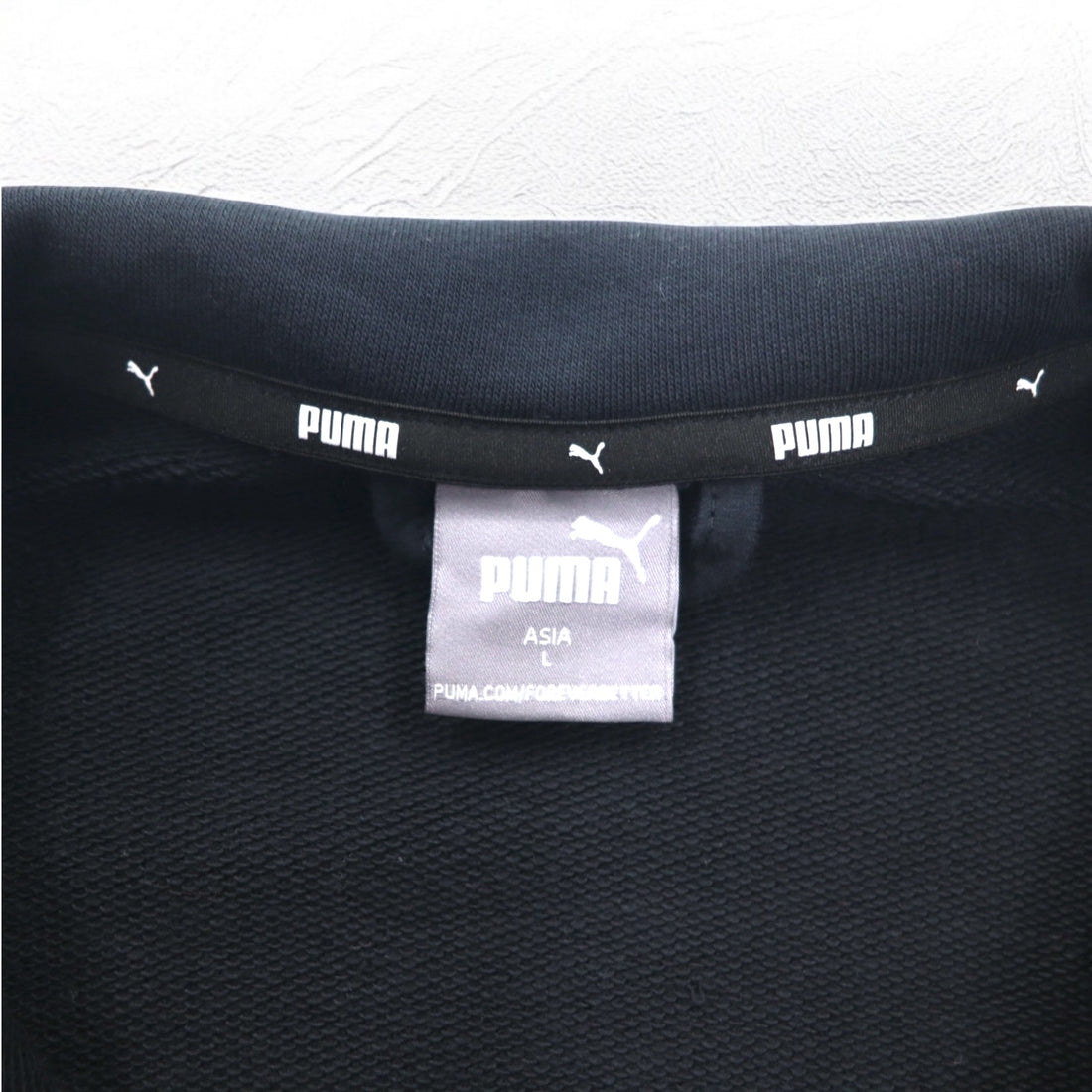 PUMA Track Jacket Jersey L Black Cotton Rebel Camo Full-Zip 587058-01
