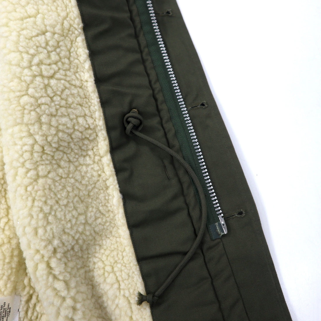 8.15 AUGUST FIFTEENTH USA made army jacket S khaki cotton boa liner drawcord ARMY JACKET 4095A26802 Unused item