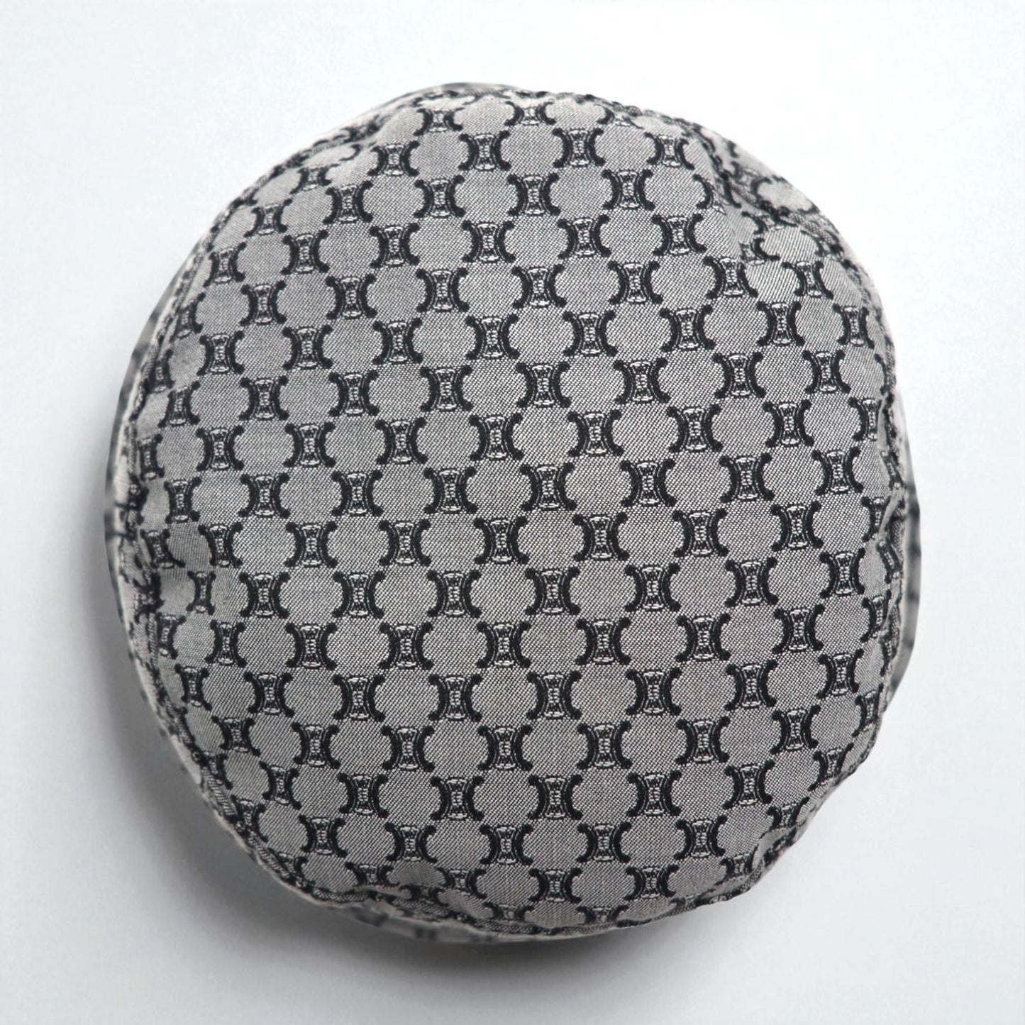 CELINE マカダム モノグラム 総柄 バケットハット L グレー イタリア製