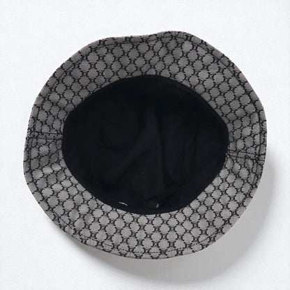 CELINE マカダム モノグラム 総柄 バケットハット L グレー イタリア製