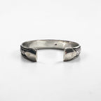 Vintage Sterling Silver Bracelet バングル カフ ブレスレット シルバー 編み込み イントレチャート メッシュ