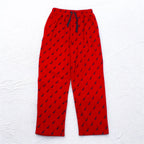 NAUTICA Pajama Pants Easy Pants M Red Micro Fleece All-over Pattern SLEEPWEAR