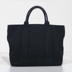 Ralph Lauren Big Pony Embroidered Canvas Tote Bag in Black Cotton