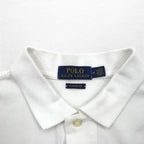 POLO RALPH LAUREN CLASSIC FIT Polo Shirt M White Pique Small Pony Embroidery