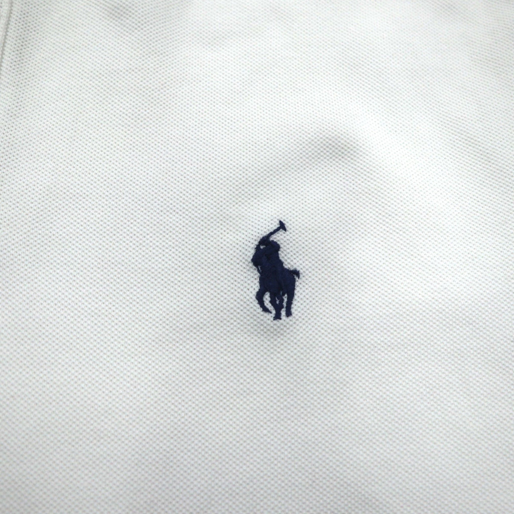 POLO RALPH LAUREN CLASSIC FIT Polo Shirt M White Pique Small Pony Embroidery