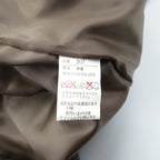 90s Vintage ダブルブレスト ギャングコート ラムレザージャケット  XL ライナー ファー着脱式