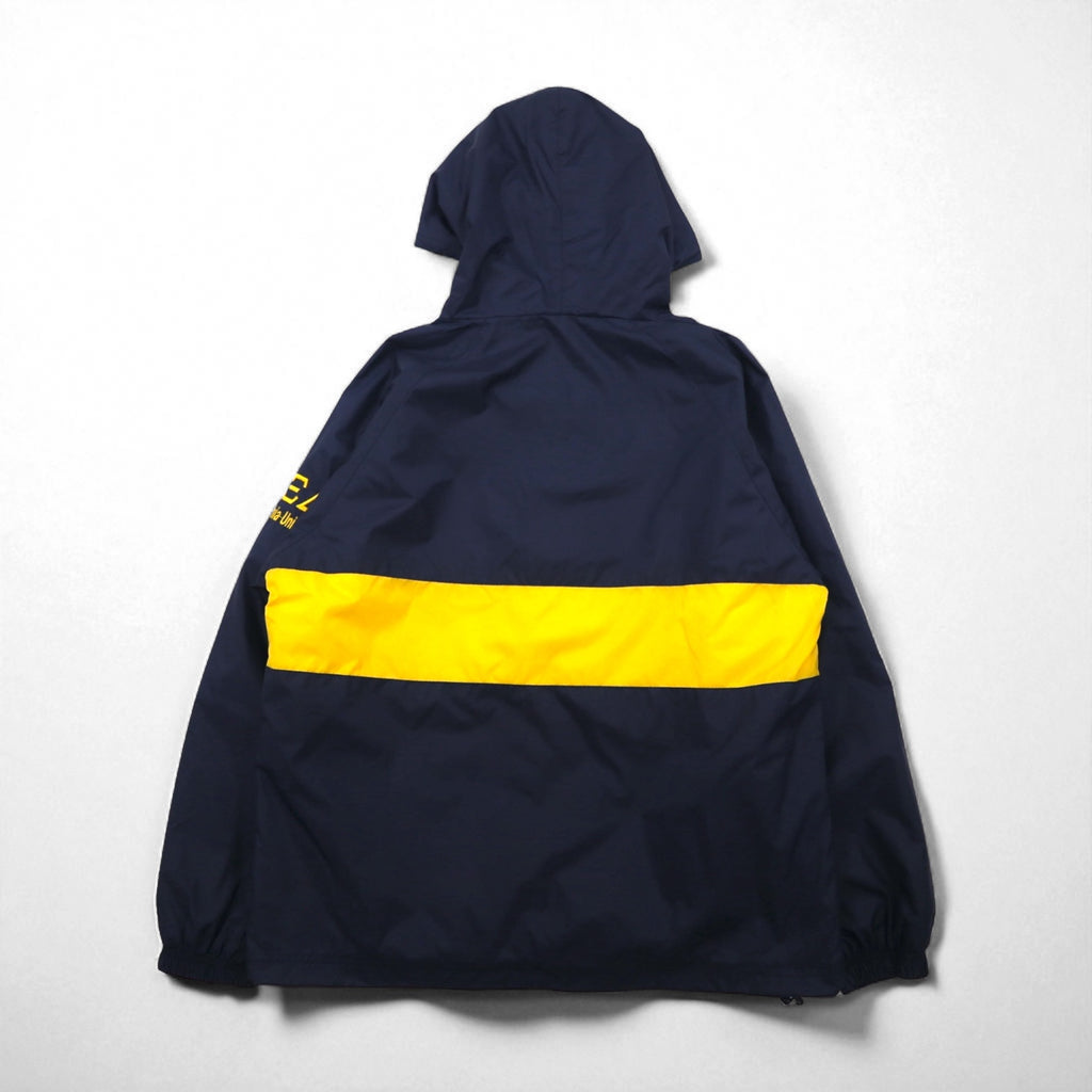 90s USA Vintage Anorak Parka CHARLES RIVER ハーフジップ アノラックパーカー ナイロンジャケット L ネイビー IDEALジップ