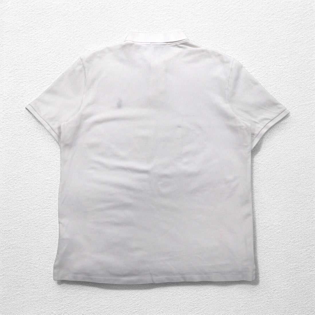 POLO RALPH LAUREN CLASSIC FIT Polo Shirt M White Pique Small Pony Embroidery