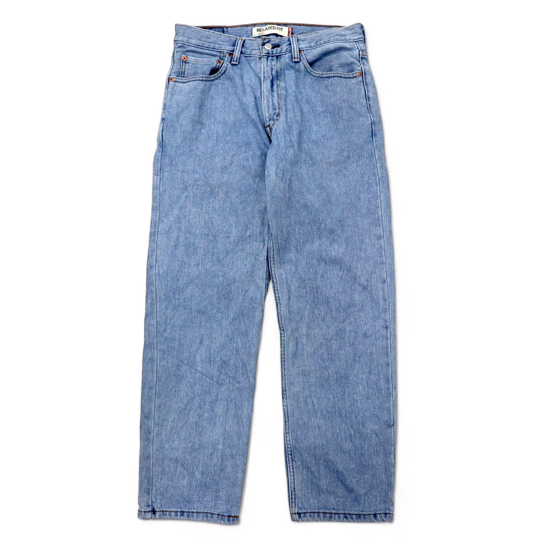 日本然リトテ-古着オンライン-Levi's 00年代 550 リラックス フィット テーパード デニムパンツ 32 ブルー アイスウォッシュ コットン ジッパーフライ USAライン 550-4834 レソト製-Levi's 00's 550 Relaxed Fit Tapered Denim Pants 32 Blue Ice Wash Cotton Zipper Fly USA Line 550-4834 Lesotho Made