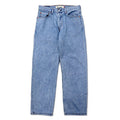 日本然リトテ-古着オンライン-Levi's 00年代 550 リラックス フィット テーパード デニムパンツ 32 ブルー アイスウォッシュ コットン ジッパーフライ USAライン 550-4834 レソト製-Levi's 00's 550 Relaxed Fit Tapered Denim Pants 32 Blue Ice Wash Cotton Zipper Fly USA Line 550-4834 Lesotho Made