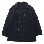 日本然リトテ-古着オンライン-GLOVERALL イングランド製 ダブル メルトンコート Pコート L グレー ウール-GLOVERALL England MADE Double Melton Coat P Coat L Gray Wool