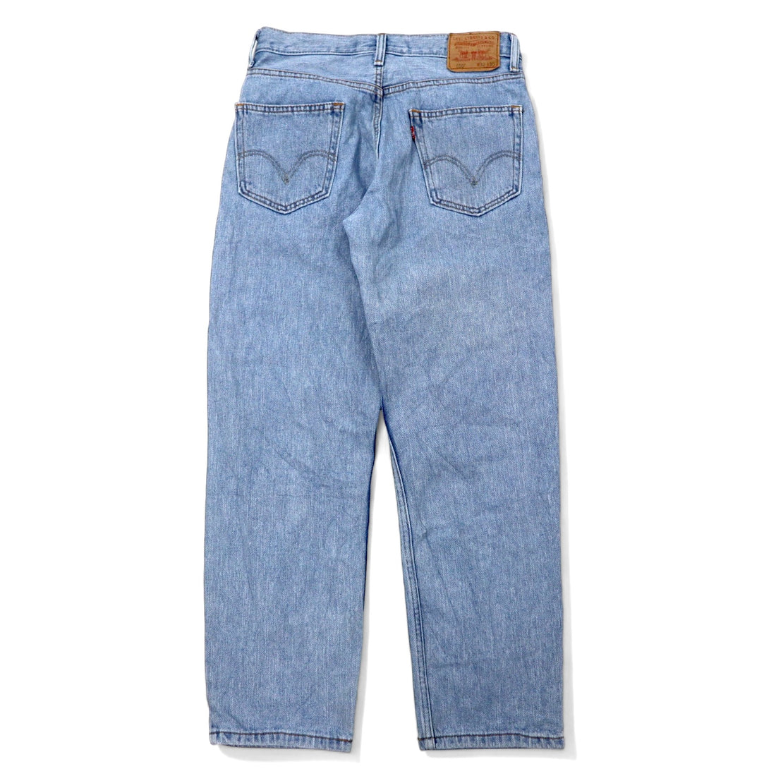 Levi's 00s 550 Relaxed Fit Tapered Denim Pants Size 32 Blue Ice Wash Cotton Zipper Fly USA Line 550-4834 Made in Lesotho