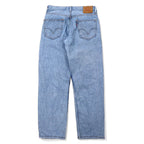 Levi's 00s 550 Relaxed Fit Tapered Denim Pants Size 32 Blue Ice Wash Cotton Zipper Fly USA Line 550-4834 Made in Lesotho