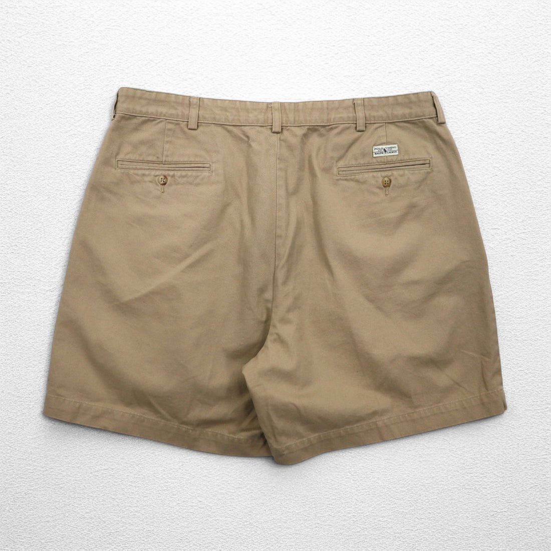POLO RALPH LAUREN 90年代 ポロチノ 2タック ショートパンツ XL ベージュ メキシコ製