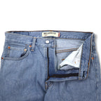 Levi's 00s 550 Relaxed Fit Tapered Denim Pants Size 32 Blue Ice Wash Cotton Zipper Fly USA Line 550-4834 Made in Lesotho