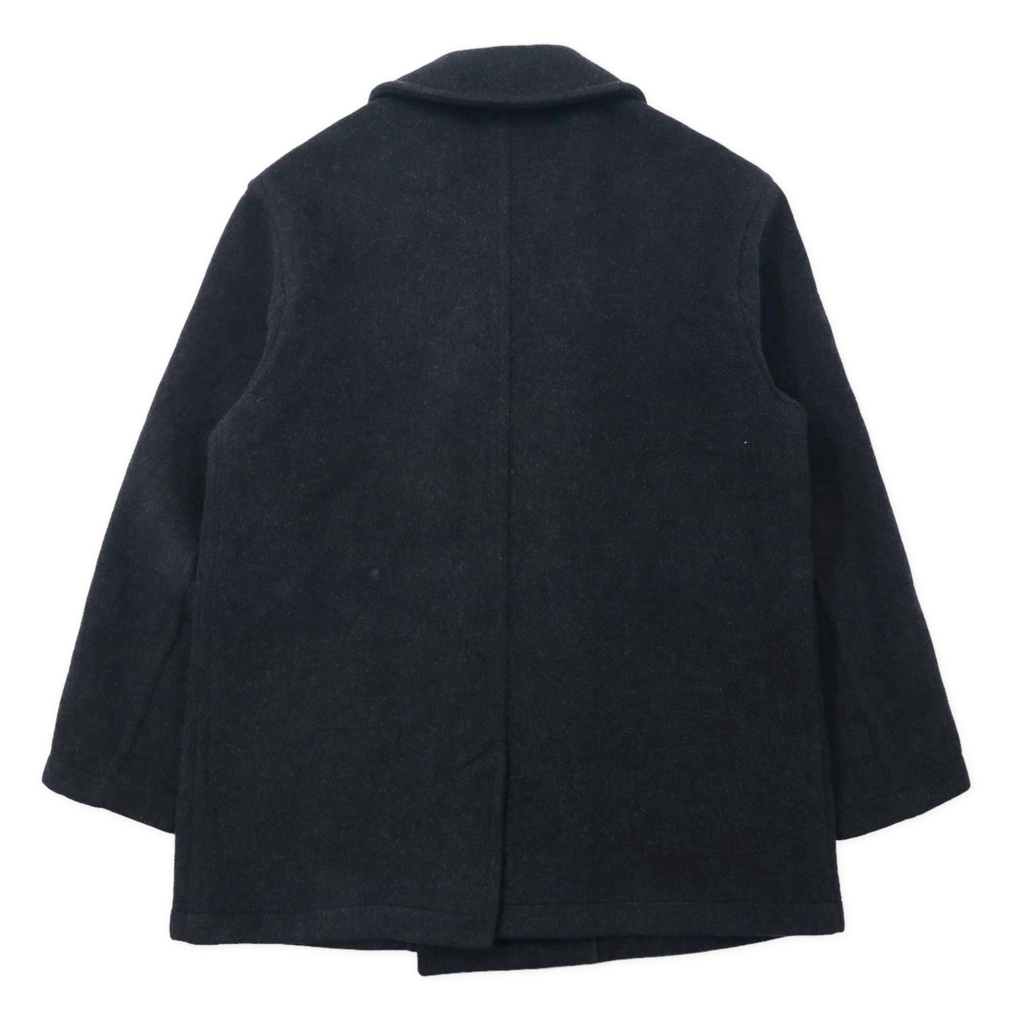 GLOVERALL Made in England Double Melton Coat P Coat L Gray Wool