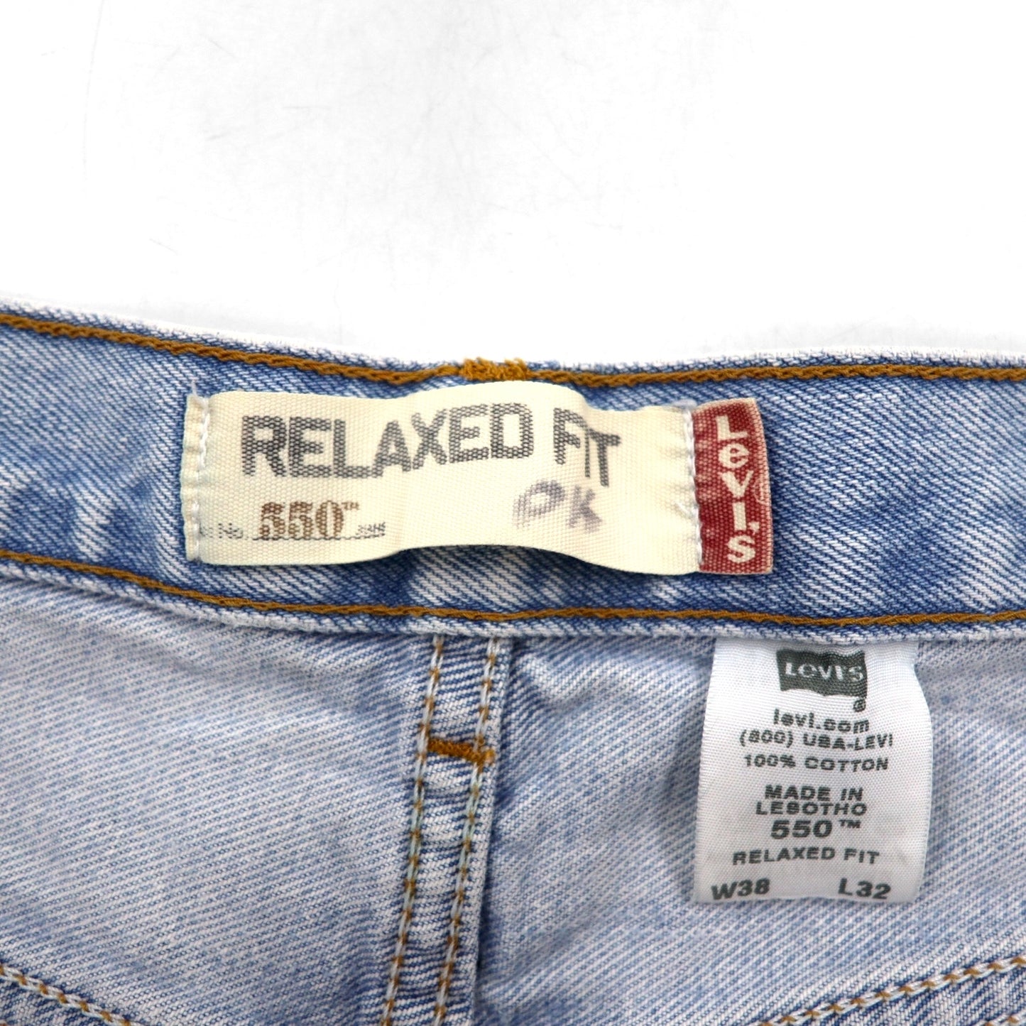 Levi's 00年代 550 ワイド デニムパンツ バギージーンズ  XL リラックスフィット インディゴ 550 4834 ジッパーフライ