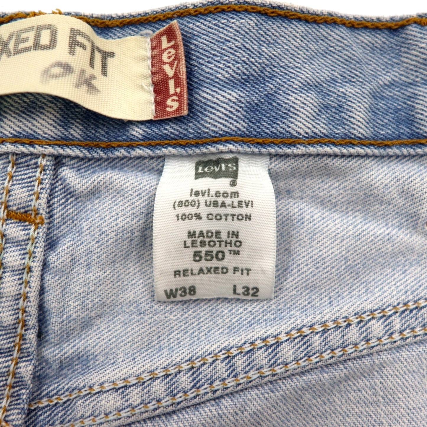 Levi's 00年代 550 ワイド デニムパンツ バギージーンズ  XL リラックスフィット インディゴ 550 4834 ジッパーフライ