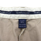 POLO RALPH LAUREN 90年代 ポロチノ 2タック ショートパンツ XL ベージュ メキシコ製