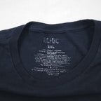 AC/DC ロック バンド Tシャツ 2XL ブラック コットン BACK IN BLACK