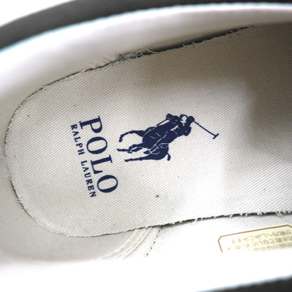 Polo Ralph Lauren スリッポン ローカットスニーカー 28cm グリーン キャンバス KEATON-SLIP 1087 ポロベア 未使用品