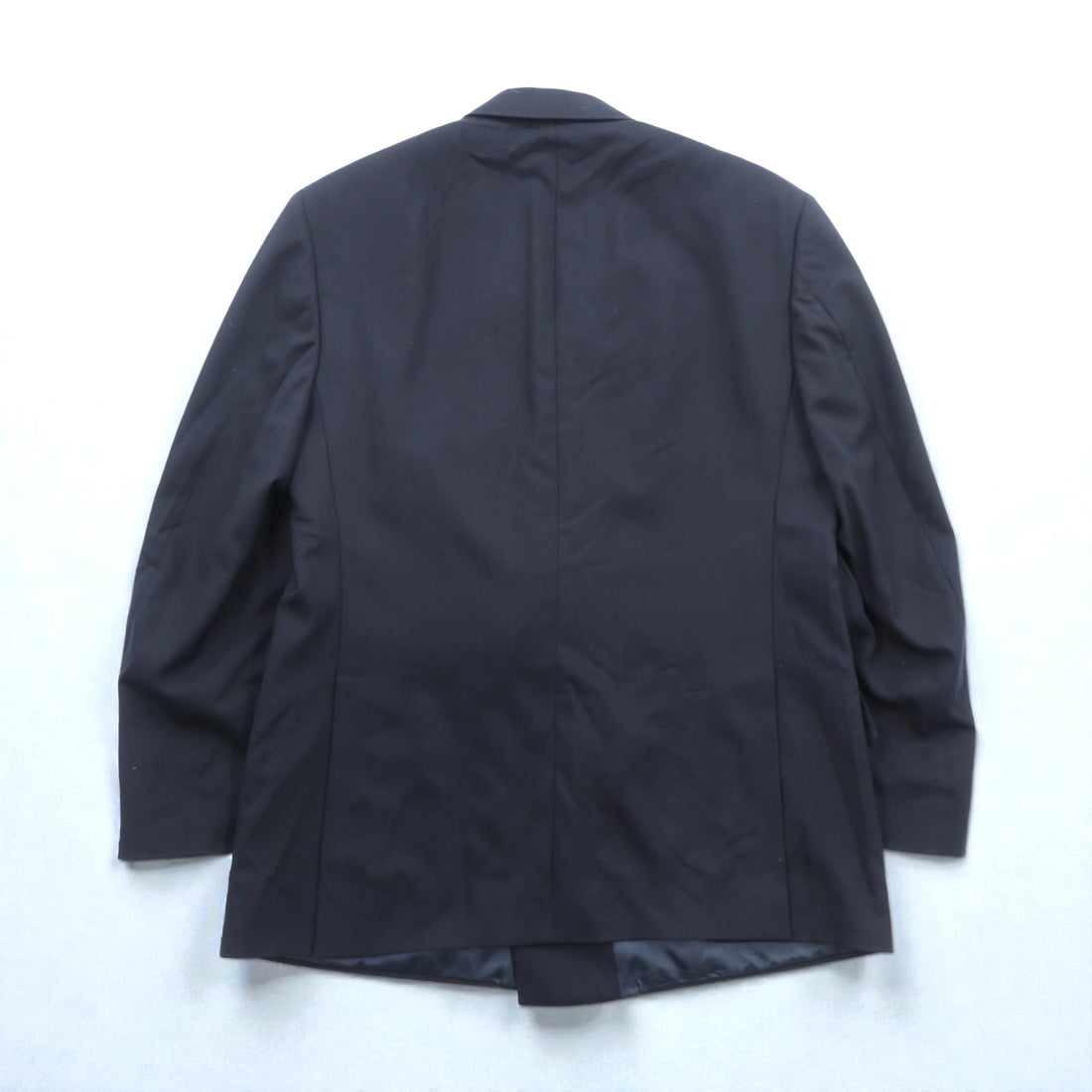 Brooks Brothers 80s Made in USA Double-Breasted Tailored Jacket, Size M, Navy, Gabardine Wool, Gold Buttons