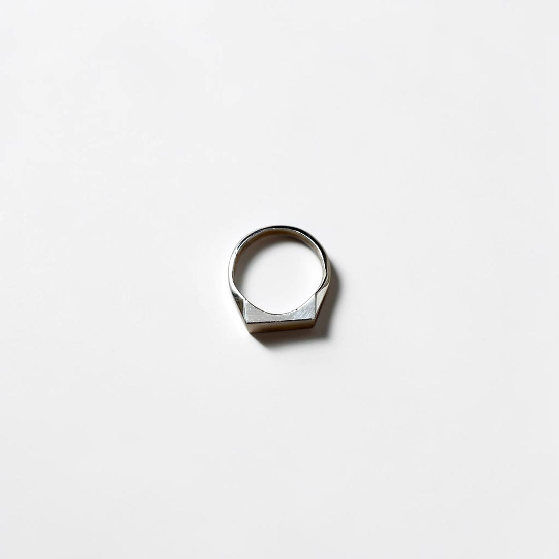 Silver Rectangular Signet Ring シグネット リング 指輪 19号 シルバー スクエア 印台