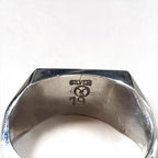 Silver Rectangular Signet Ring シグネット リング 指輪 19号 シルバー スクエア 印台