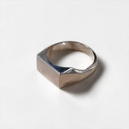 Silver Rectangular Signet Ring シグネット リング 指輪 19号 シルバー スクエア 印台
