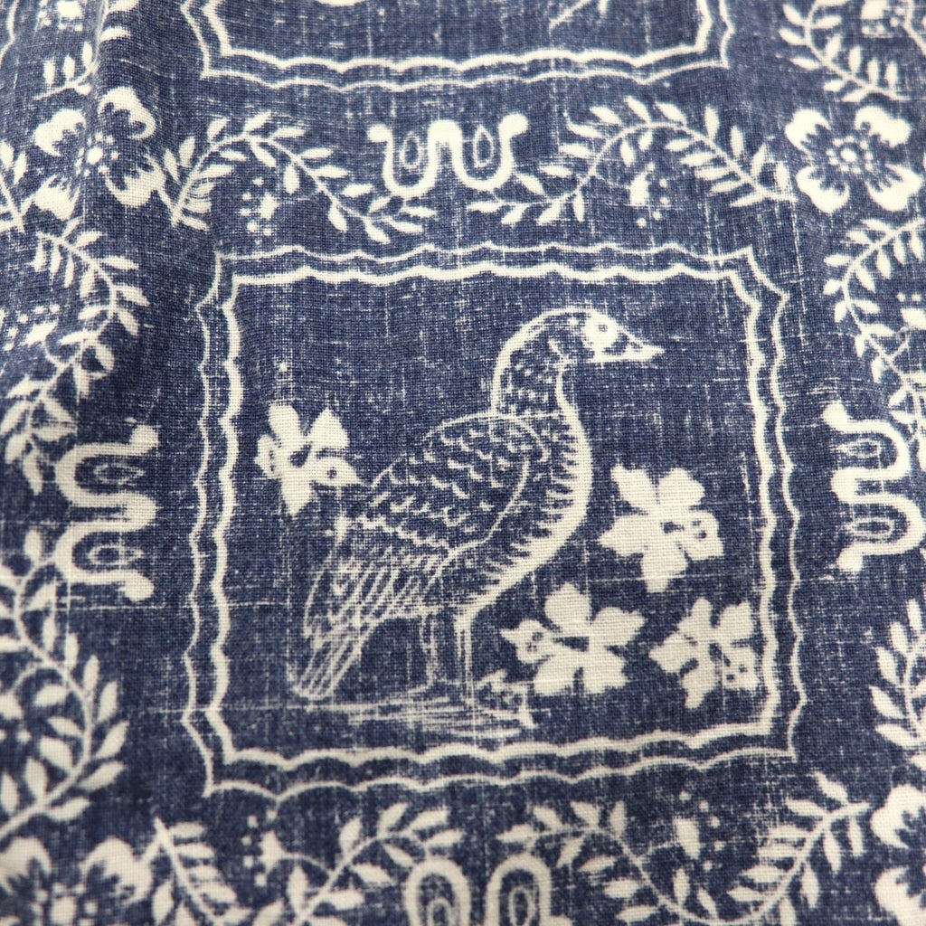 reyn spooner 90年代 ハワイ製 ビキニタグ ハワイアン アロハシャツ L ネイビー 総柄
