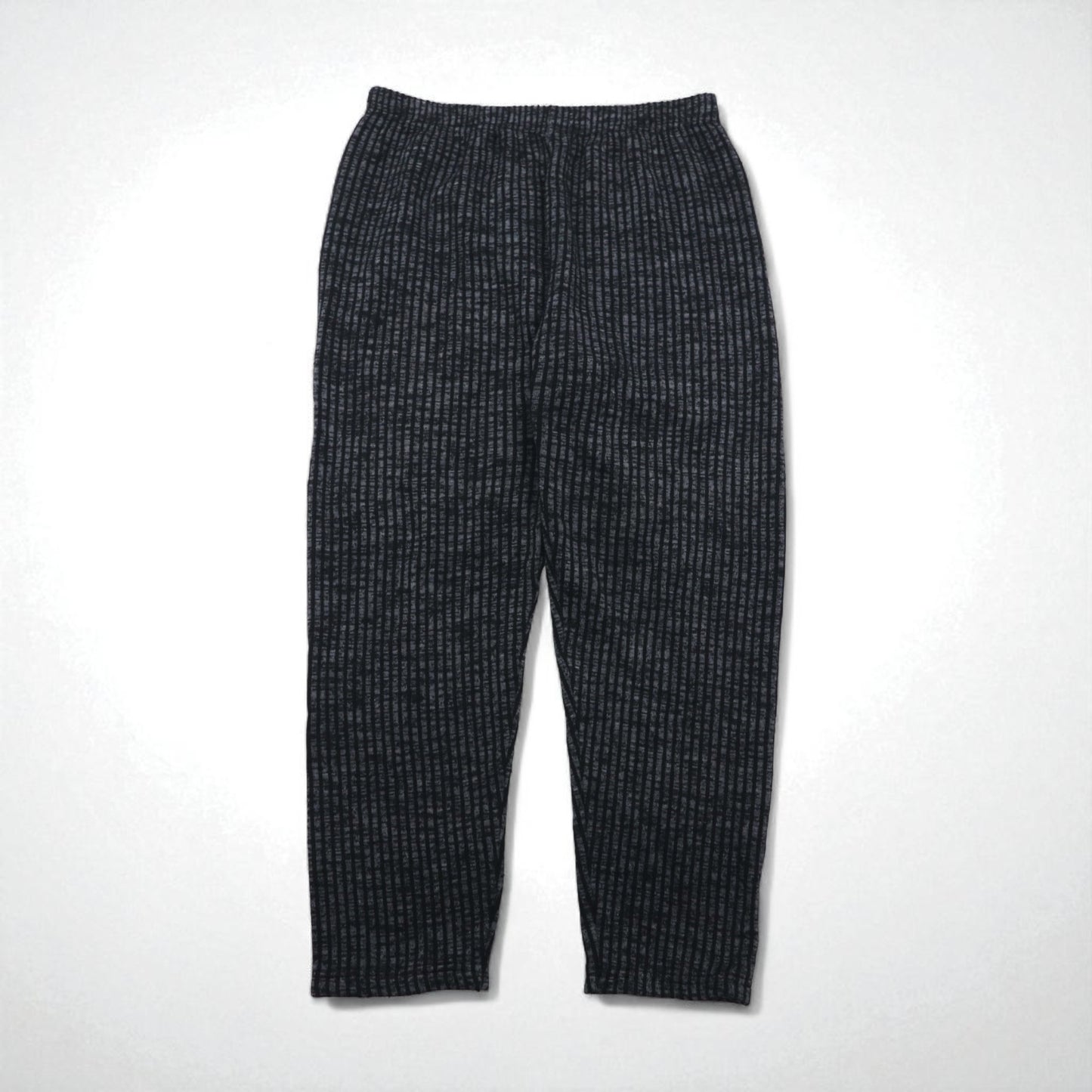 90s France Vintage Easy Wide Pants, Made in France, Wide Easy Pants, Size L, Striped, Stretch, Tapered