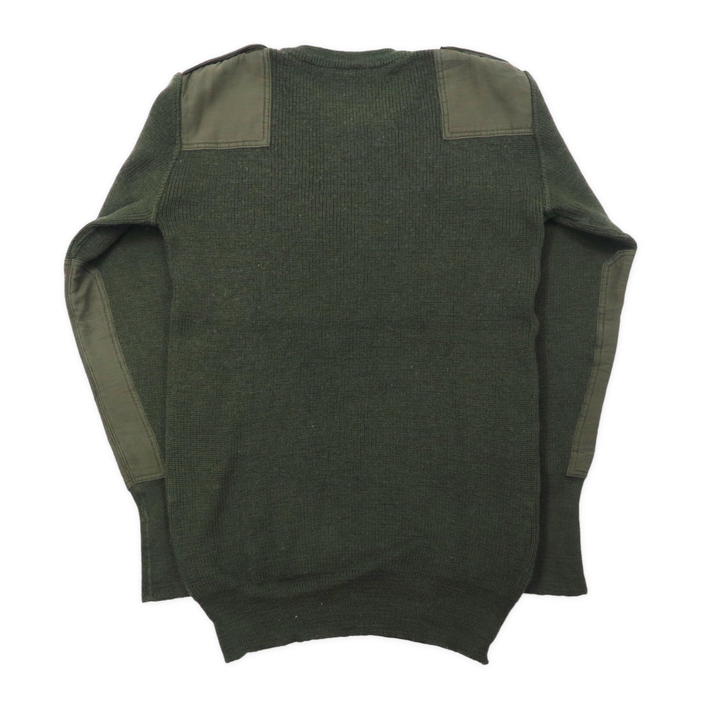 German Army Halfen Command Knit Sweater 48 KHAKI Acrylic Elbow 