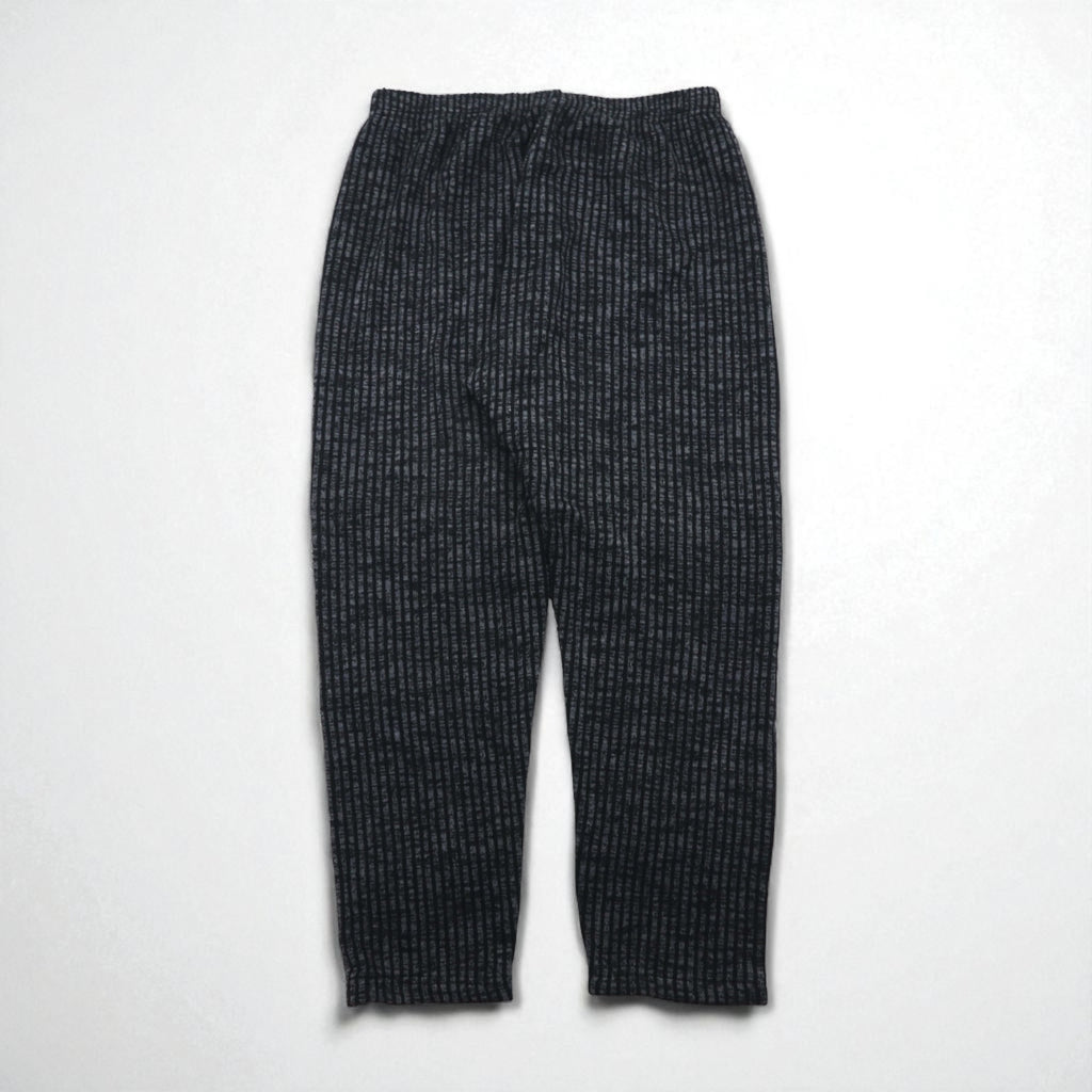 90s France Vintage Easy Wide Pants, Made in France, Wide Easy Pants, Size L, Striped, Stretch, Tapered