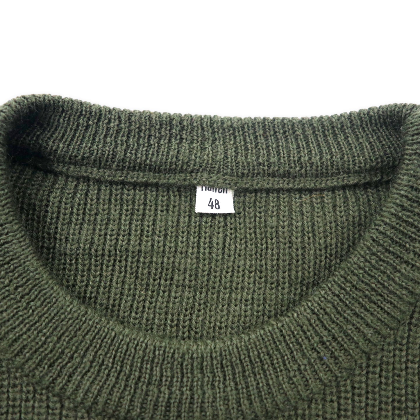 German Army Halfen Command Knit Sweater 48 KHAKI Acrylic