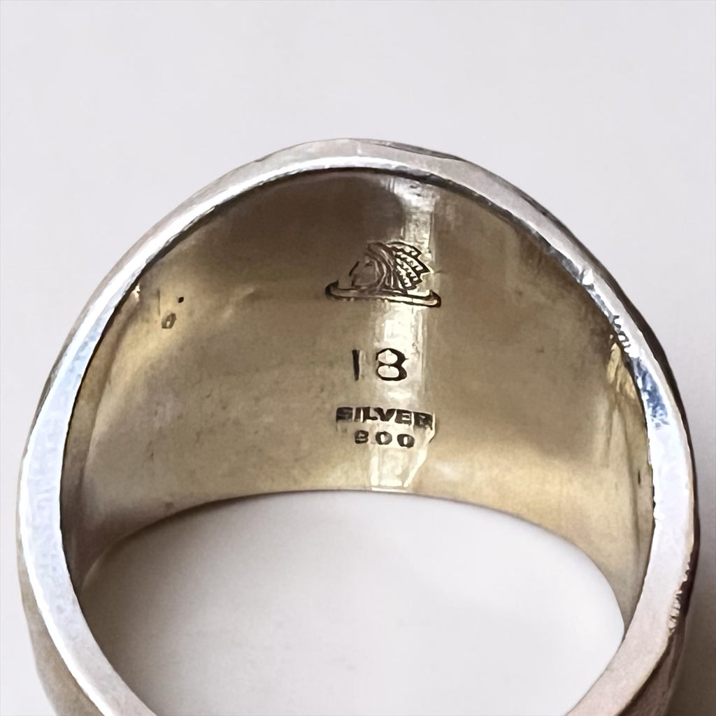 US ARMY AIR FORCE カレッジ リング 指輪 18号 ゴールド ブラウン タイガーアイ