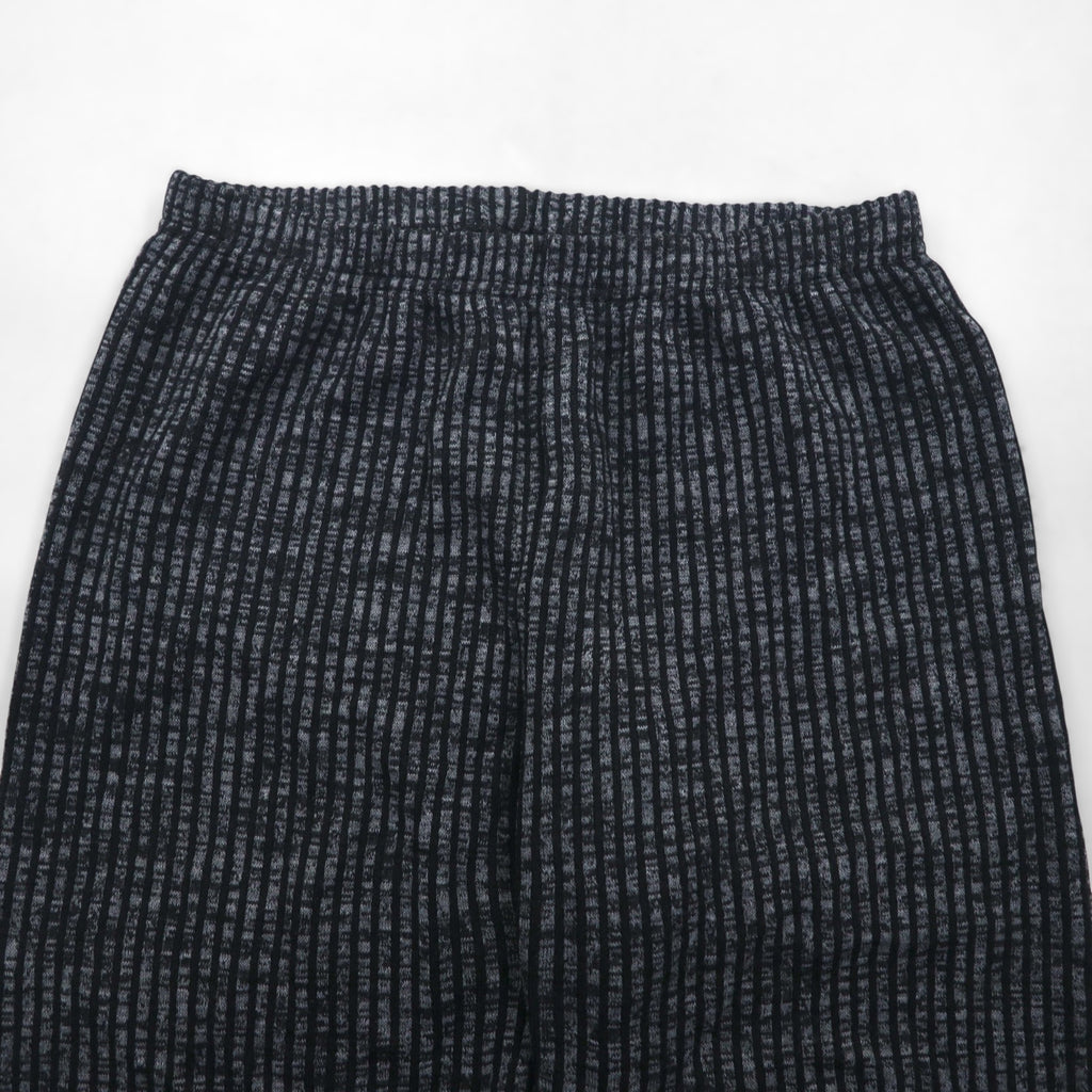 90s France Vintage Easy Wide Pants, Made in France, Wide Easy Pants, Size L, Striped, Stretch, Tapered