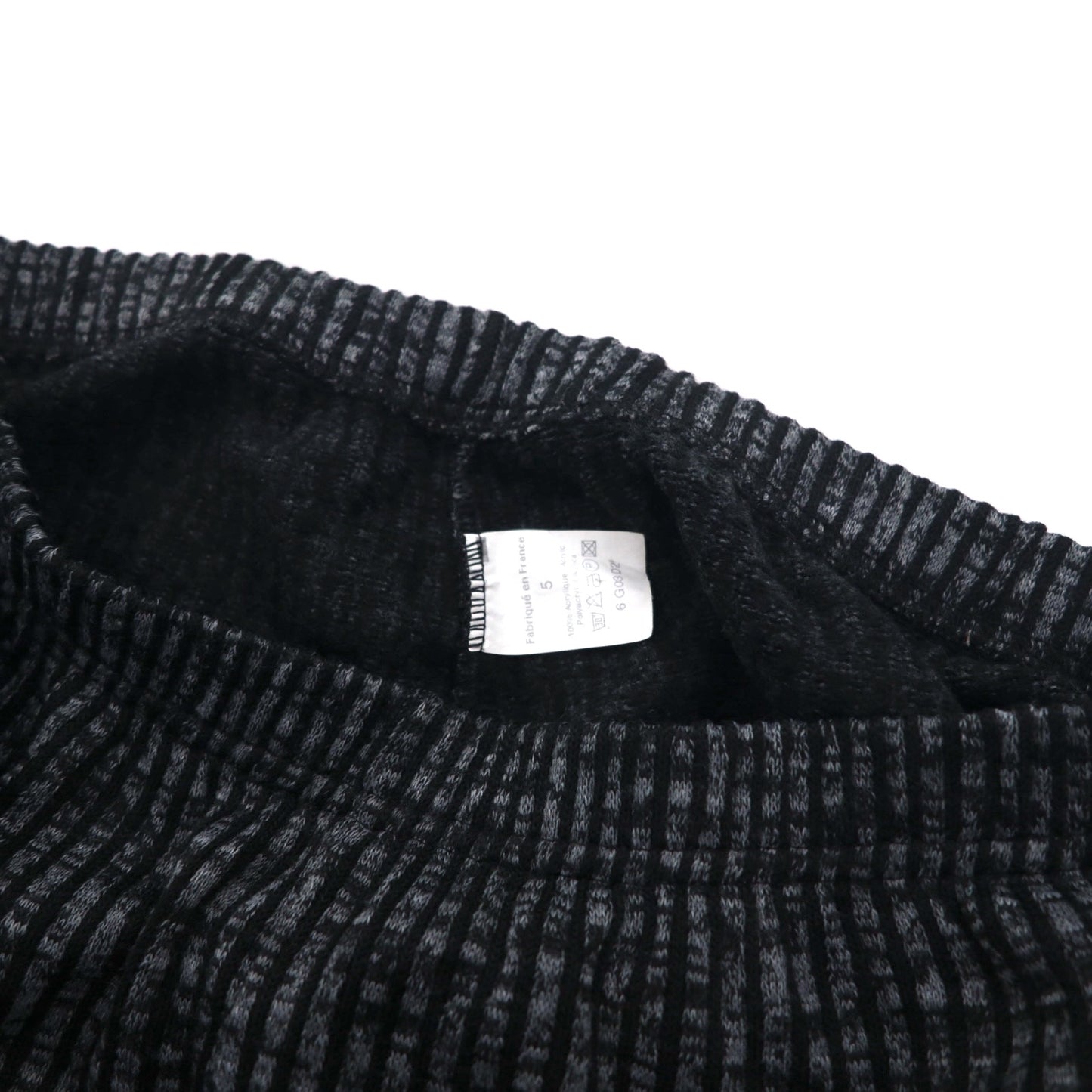 90s France Vintage Easy Wide Pants, Made in France, Wide Easy Pants, Size L, Striped, Stretch, Tapered