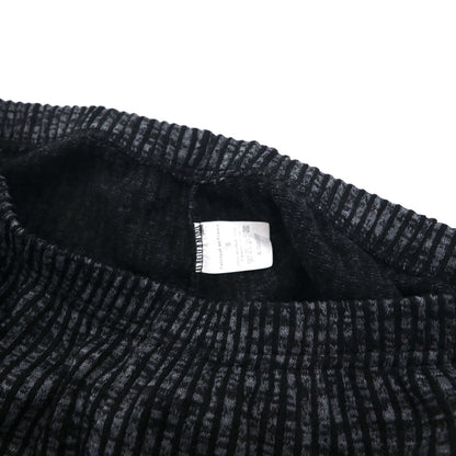 90s France Vintage Easy Wide Pants, Made in France, Wide Easy Pants, Size L, Striped, Stretch, Tapered