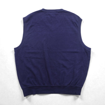POLO GOLF RALPH LAUREN 90年代 USA製 Vネック ニット ベスト L ネイビー スモールポニー刺繡