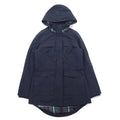 日本然リトテ-古着オンライン-PENDLETON マウンテンパーカー S ブラック ポリエステル ダブルジップ 裏地チェック フード収納式-PENDLETON Mountain Hoodie S Black Polyester Double Zip Lining Checked Hoodie Retractable