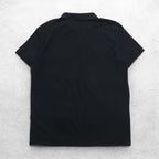 A|X ARMANI EXCHANGE ハーフジップ ポロシャツ XL ブラック コットン