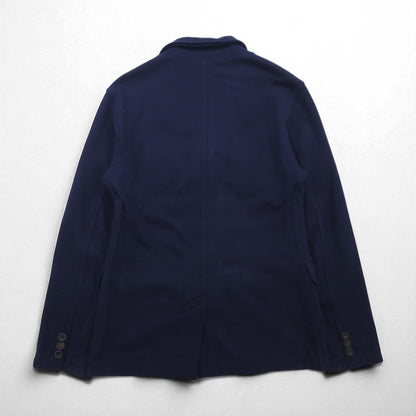 Polo Ralph Lauren 90s 3B Tailored Jacket Blazer, Size L, Navy Cotton with Pony Embroidery